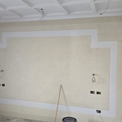 Decorazione pareti con velature a pennello