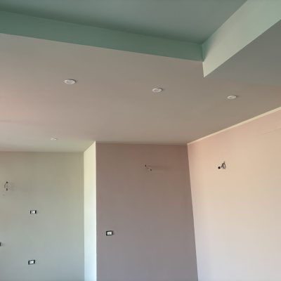 Realizzazione controsoffitto e decorazione pareti e soffitto